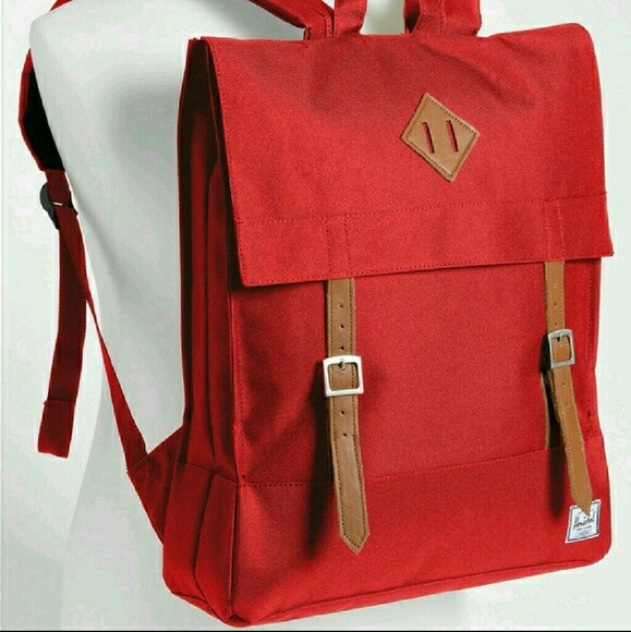 Red Hershel Supply Surplus Backpack - Like New