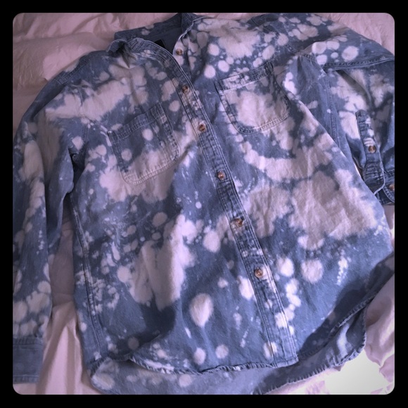 Rails bleached denim button down