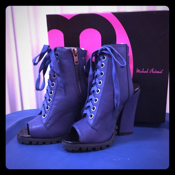 Brand New Open Toed Boots