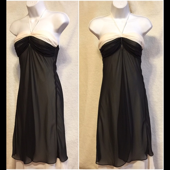 Celavie Collection Long Elegant Black & Cream Sz S - Picture 1 of 3