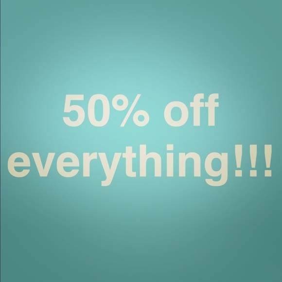 50% off everything!