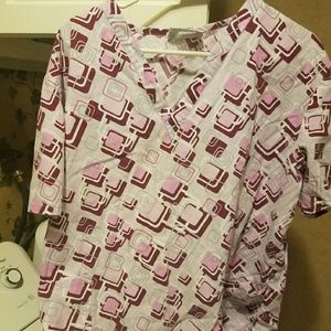 Fun scrub top