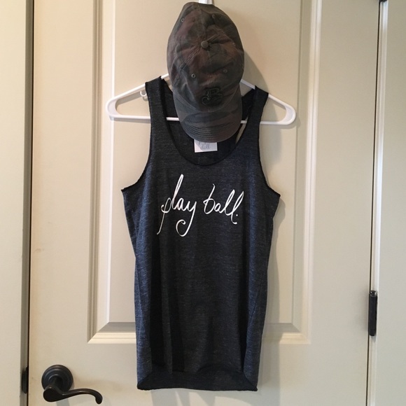 Heather Grey "Play Ball" Tank ⚾️