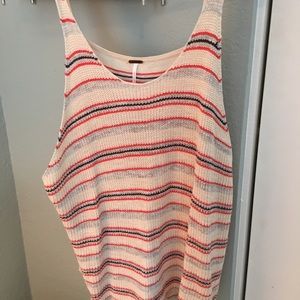 Woven, striped tank