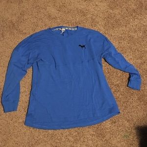 Blue PINK pullover hoodie