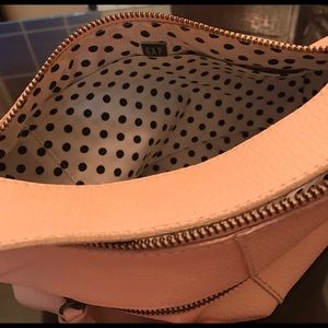 Gap Pink Pebble Leather Shoulder Bag