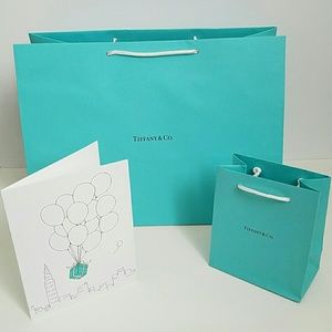 two Tiffany shopping bags