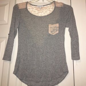 Lace Pocket Tee