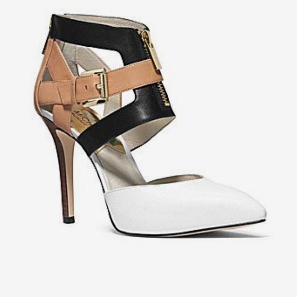 Michael Kors Amya Back Zip Pointed-Pumps