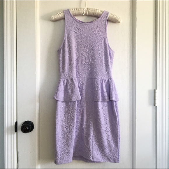 Lavender Peplum Dress