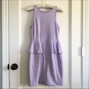 Lavender Peplum Dress