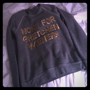 Grey Bow & Drape sweatshirt