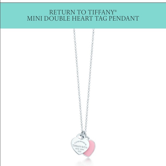 Tiffany & Co. mini double heart tag pendant