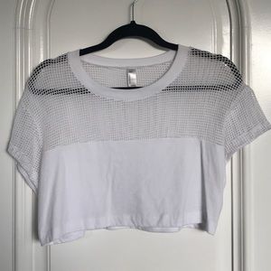 American Apparel Mesh Crop Tee