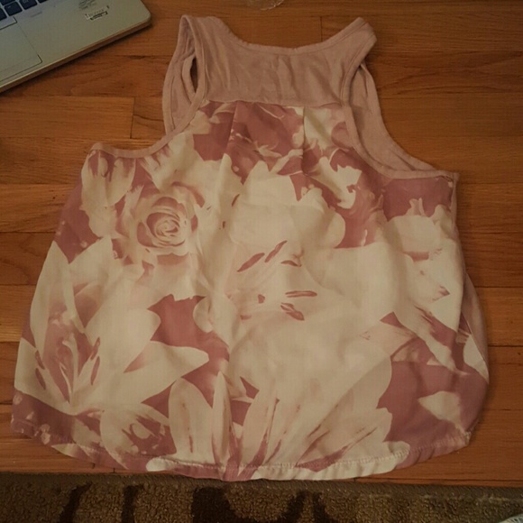 American Eagle rose silk tank top