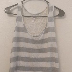 Tank top with lace