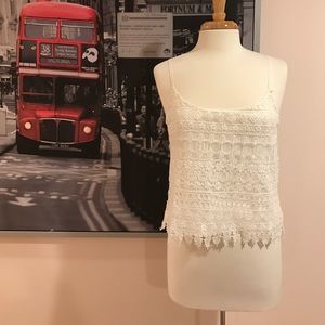 H&M Divided white lace tank