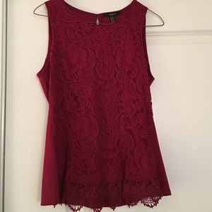 Cranberry tank top