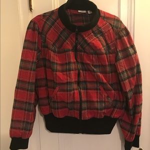 Cato plaid bomber