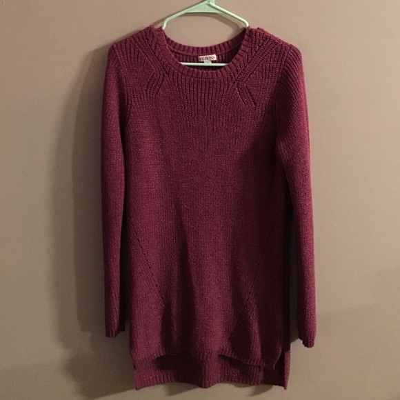 Red sweater dress