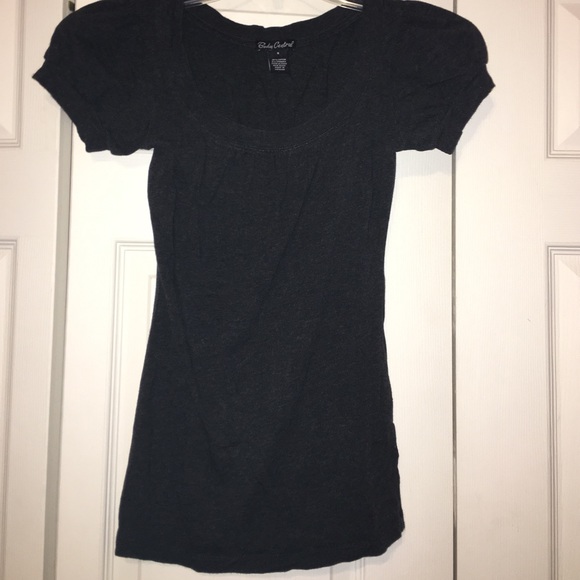Charcoal Sinched Top