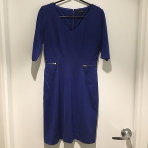 Tahari Dress in Cobalt Blue