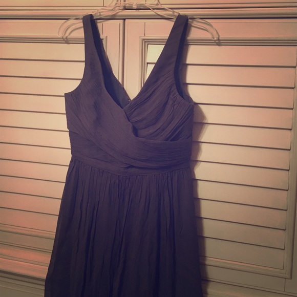 J. Crew Heidi silk dress in charcoal grey size 8