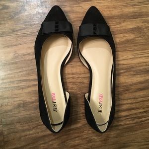 Black Flats with Bow and Studs