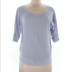 Anthropologie 3/4 length purple shirt
