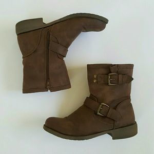 Brown Combat Boots
