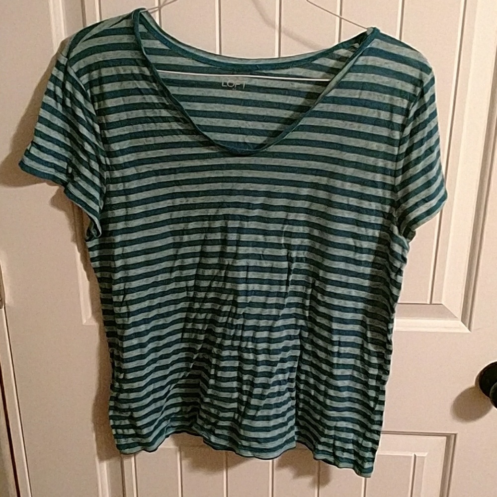 Green Striped Shirt