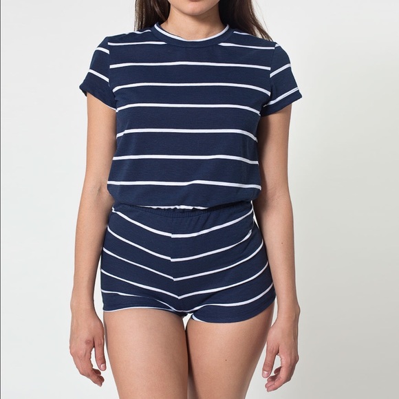 American Apparel Striped Romper
