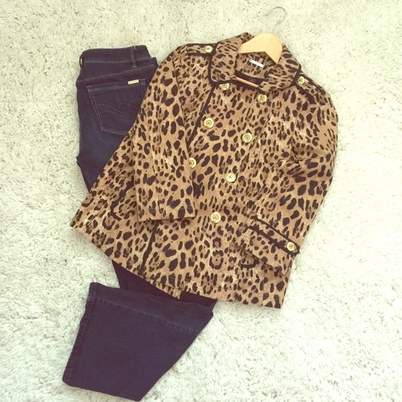 Leopard Print Double Breasted Jacket. - image 1