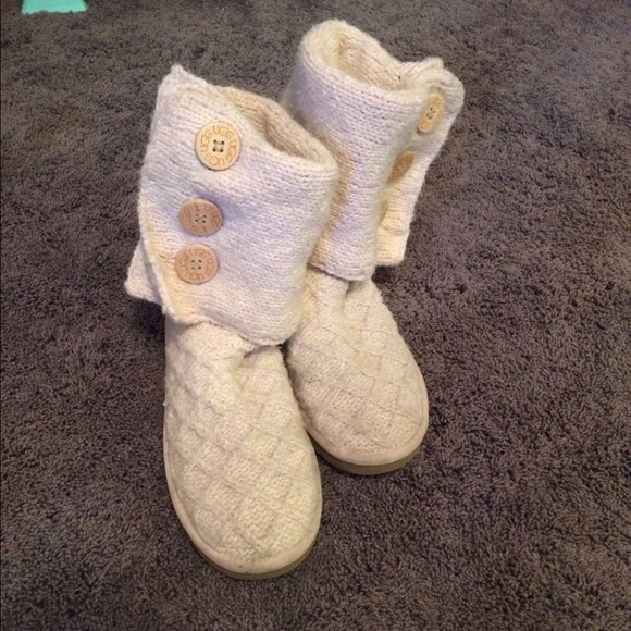 Knit UGG boots