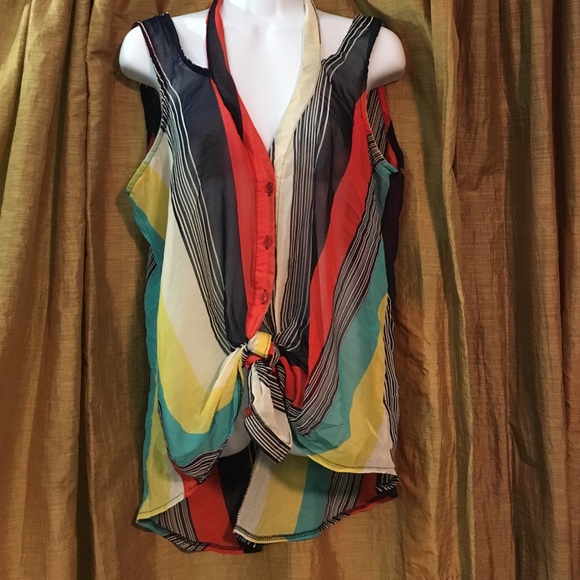 Sheer modern tank/blouse