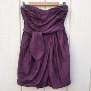 Purple tube balloon dress