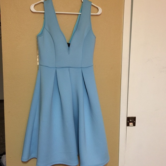 Baby blue dress