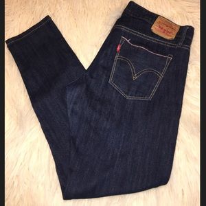 Levis boyfriend jeans crop