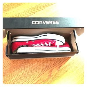 NWT Red Converse sneakers size 7