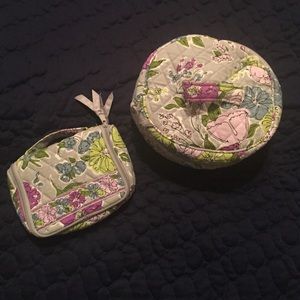 2 pc Vera Bradley Travel Accessories - Watercolor