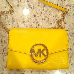 Michael Kors yellow crossbody