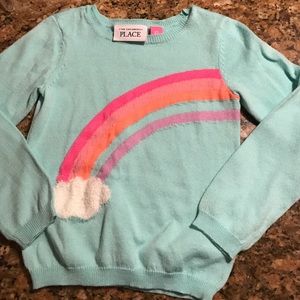 The children's place rainbow sky sweater