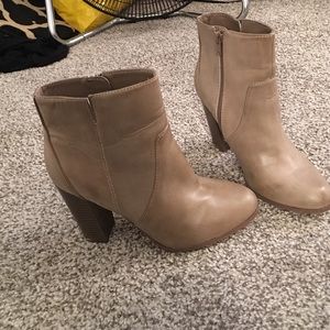 Tan booties