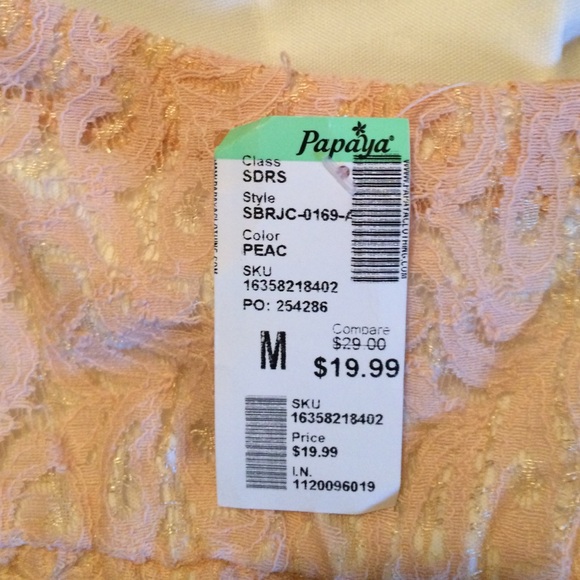 Peach dress new - Picture 3 of 3