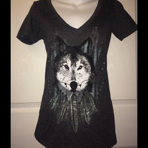 Empyre gray wolf t-shirt, S