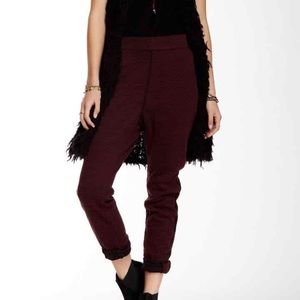 NWT Free People Maroon Joggers! Size: M