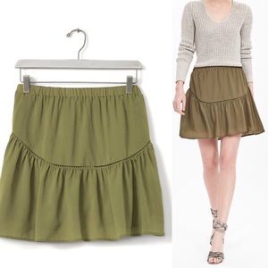 Embroidered-trim mini