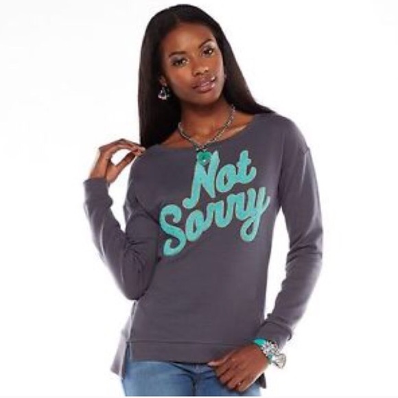 Juicy Couture 'Not Sorry' Crewneck