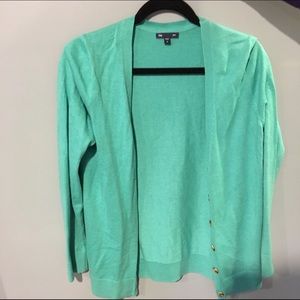 GAP green cardigan