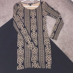 Tribal body-con dress